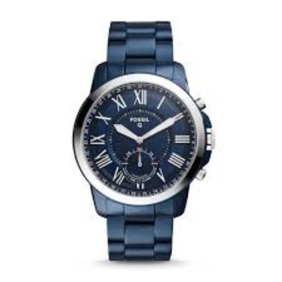 Fossil Other - Fossil Q Men's Grant Navy Blue Watch FTW1140